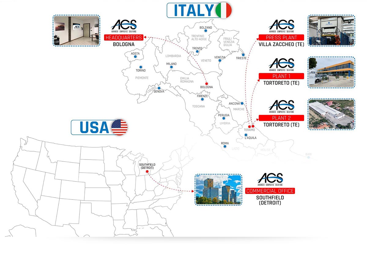 ACS sites map