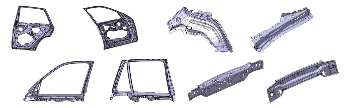 Composite parts sample